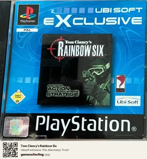 Tom Clancy's Rainbow Six PlayStation, Germany box front