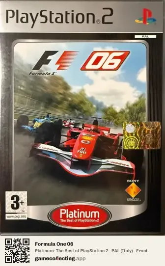 Formula One 06 PlayStation 2, Italy box front