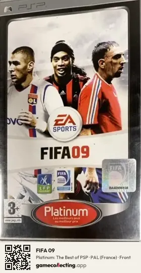 FIFA 09 PlayStation Portable, France box front