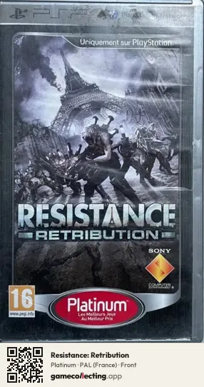 Resistance: Retribution PlayStation Portable, France box front