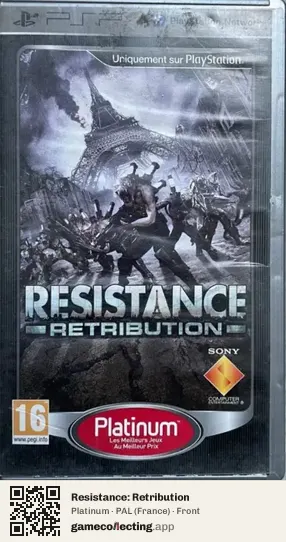 Resistance: Retribution PlayStation Portable, France box front