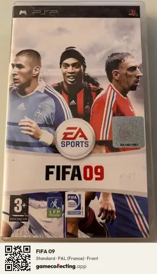 FIFA 09 PlayStation Portable, France box front