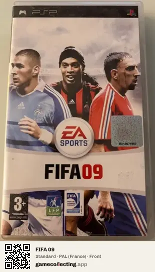 FIFA 09 PlayStation Portable, France box front