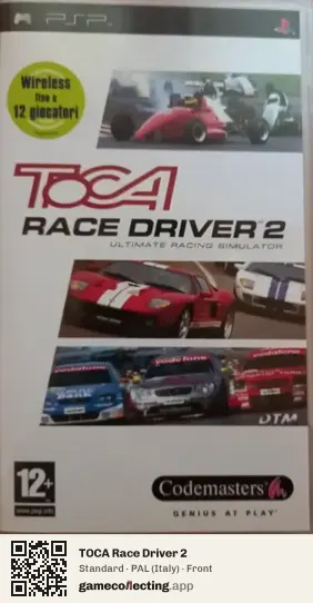 TOCA Race Driver 2 PlayStation Portable, Italy box front