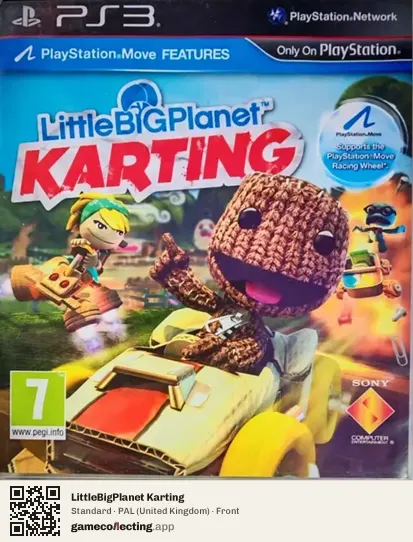 LittleBigPlanet Karting PlayStation 3, United Kingdom box front