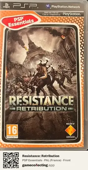 Resistance: Retribution PlayStation Portable, France box front