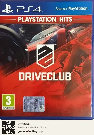 DriveClub PlayStation 4, PAL box front