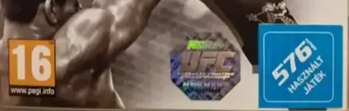 UFC Undisputed 3, the PEGI square on its front