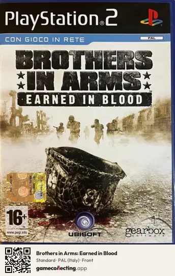 Brothers in Arms: Earned in Blood PlayStation 2, Italy box front
