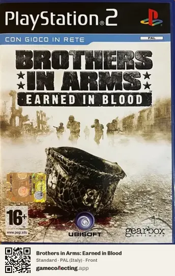 Brothers in Arms: Earned in Blood PlayStation 2, Italy box front