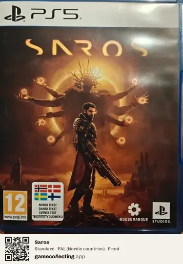 Saros PlayStation 5, Nordic countries box front