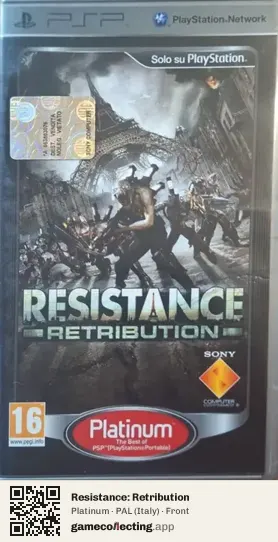 Resistance: Retribution PlayStation Portable, Italy box front