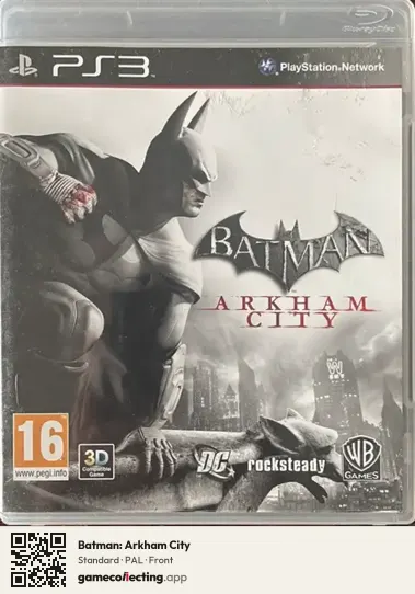 Batman: Arkham City PlayStation 3, PAL box front