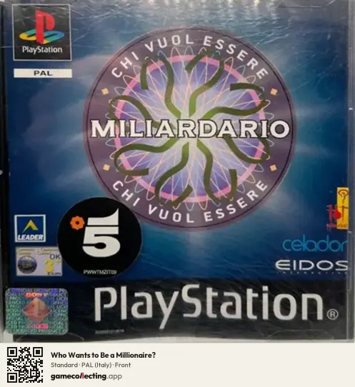 Who Wants to Be a Millionaire? PlayStation, Italy box front