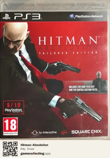 Hitman: Absolution PlayStation 3, PAL box front