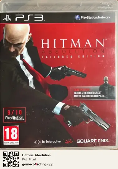Hitman: Absolution PlayStation 3, PAL box front