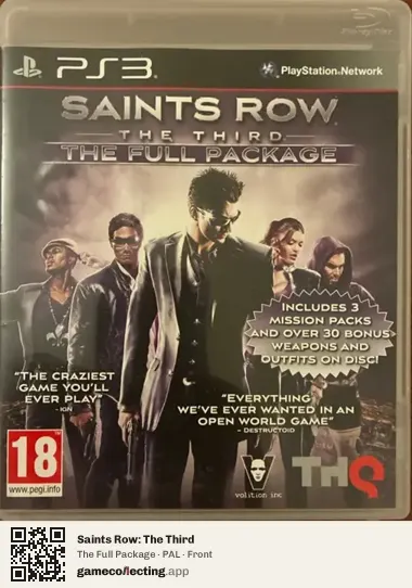 Saints Row: The Third PlayStation 3, PAL box front