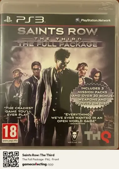 Saints Row: The Third PlayStation 3, PAL box front