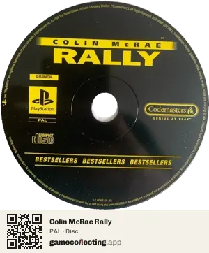 Colin McRae Rally PlayStation, PAL disc