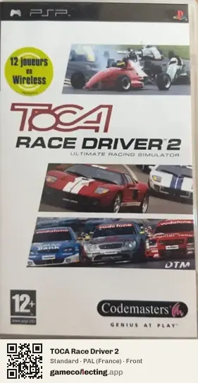 TOCA Race Driver 2 PlayStation Portable, France box front
