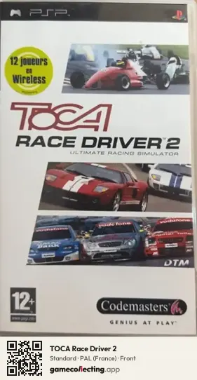 TOCA Race Driver 2 PlayStation Portable, France box front