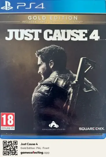 Just Cause 4 PlayStation 4, PAL box front
