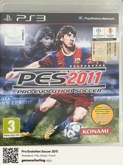 Pro Evolution Soccer 2011 PlayStation 3, Italy box front