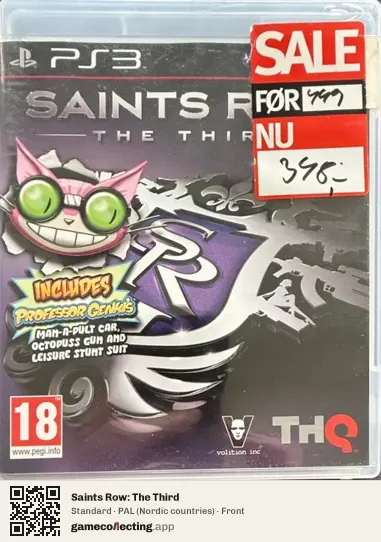 Saints Row: The Third PlayStation 3, Nordic countries box front