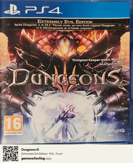 Dungeons III PlayStation 4, PAL box front