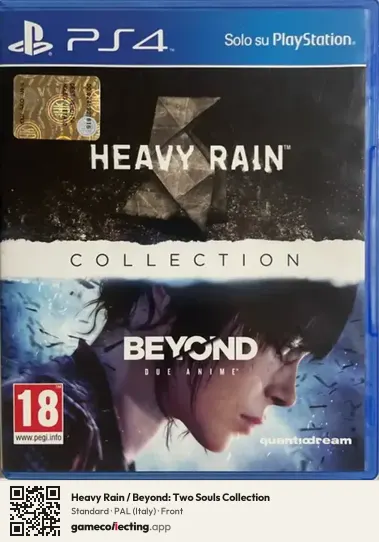 Heavy Rain / Beyond: Two Souls Collection PlayStation 4, Italy box front