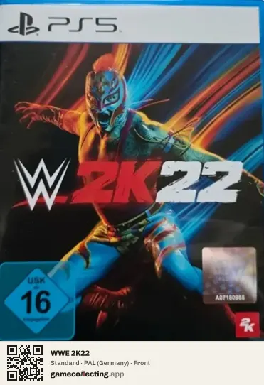 WWE 2K22 PlayStation 5, Germany box front