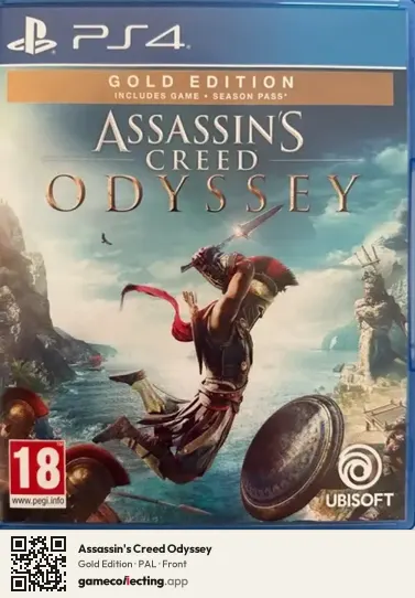 Assassin's Creed Odyssey PlayStation 4, PAL box front