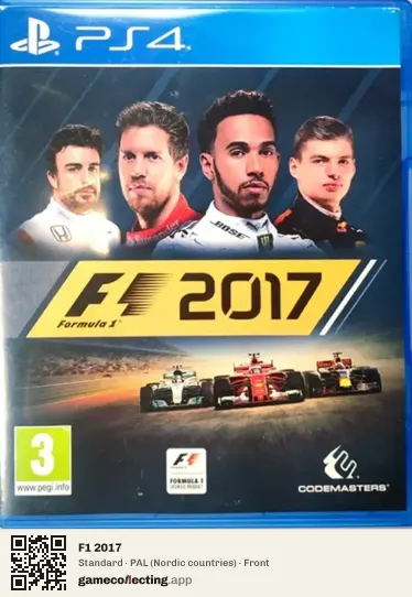 F1 2017 PlayStation 4, Nordic countries box front