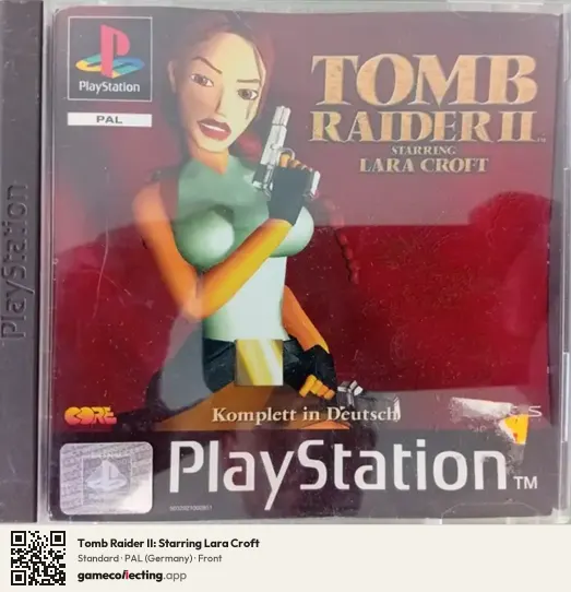 Tomb Raider II: Starring Lara Croft PlayStation, Germany box front