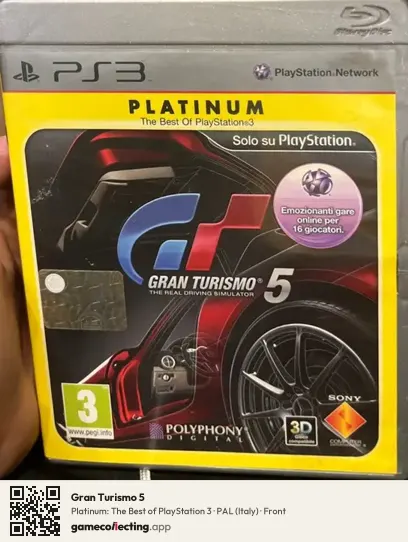 Gran Turismo 5 PlayStation 3, Italy box front
