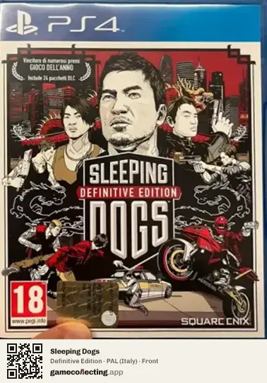 Sleeping Dogs PlayStation 4, Italy box front