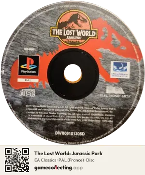 The Lost World: Jurassic Park PlayStation, PAL disc