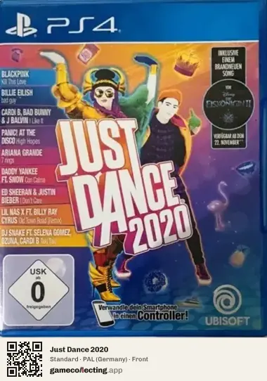 Just Dance 2020 PlayStation 4, Germany box front