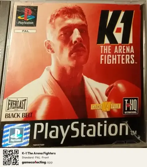 K-1 The Arena Fighters PlayStation, PAL box front