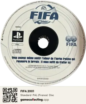 FIFA 2001 PlayStation, PAL disc