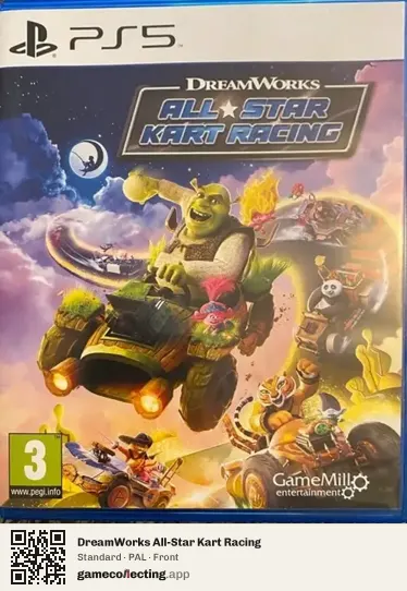 DreamWorks All-Star Kart Racing PlayStation 5, PAL box front