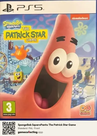 SpongeBob SquarePants: The Patrick Star Game PlayStation 5, PAL box front