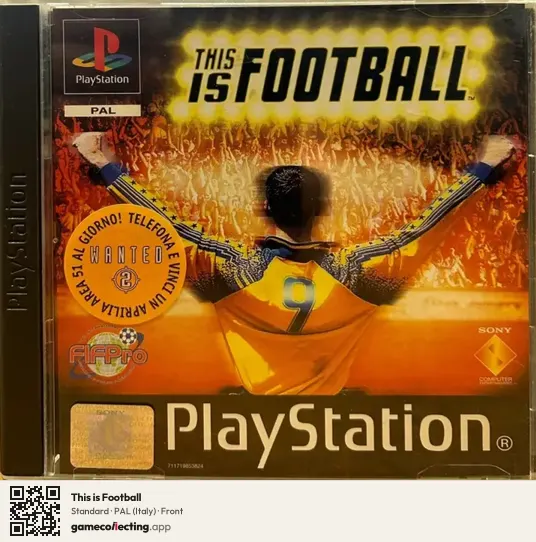 This is Football PlayStation, Italy box front