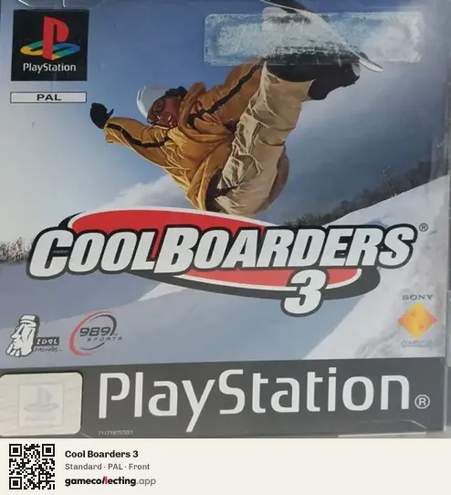 Cool Boarders 3 PlayStation, PAL box front