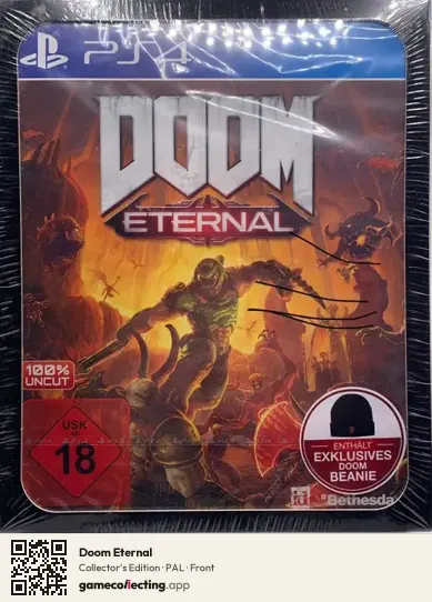 Doom Eternal PlayStation 4, PAL box front