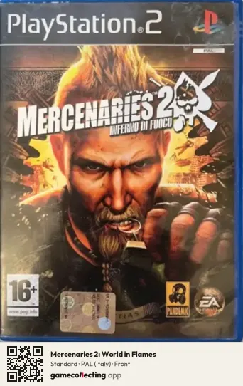 Mercenaries 2: World in Flames PlayStation 2, Italy box front
