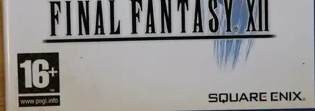 Final Fantasy XII, the PEGI square on its front