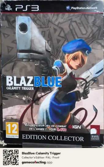 BlazBlue: Calamity Trigger PlayStation 3, PAL box front
