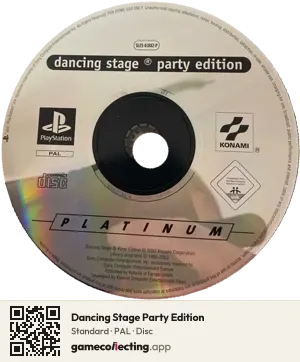 Dancing Stage Party Edition PlayStation, PAL disc