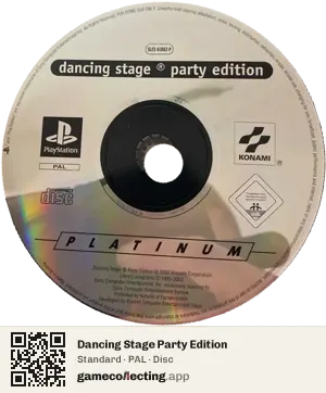 Dancing Stage Party Edition PlayStation, PAL disc